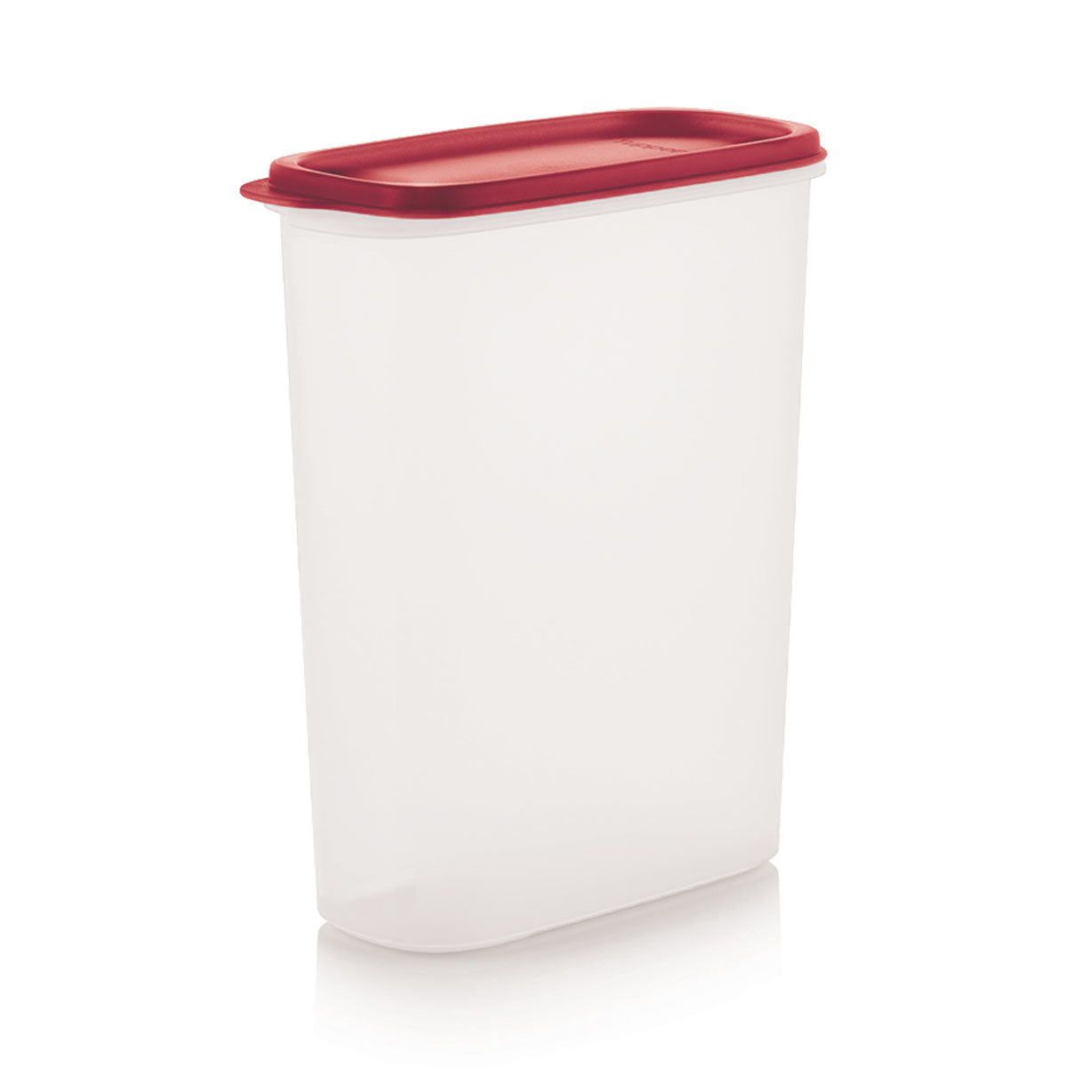 Tupperware Modüler Saklama Kabı Oval-4 2.3L Kırmızı Kapak
