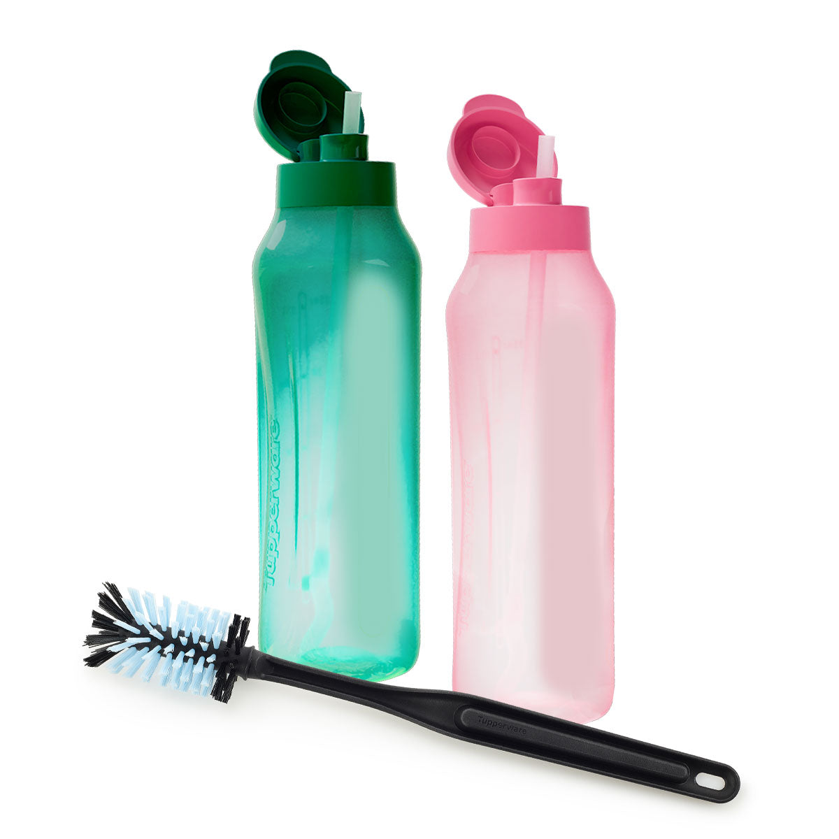 Tupperware Aquavibe Sise 1.2L Pipetli 2’li Set ve Fırça
