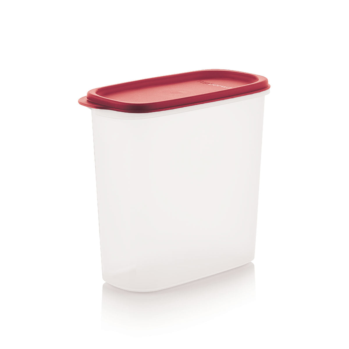 Tupperware Modüler Saklama Kabı Oval-3 1.7L Kırmızı Kapak