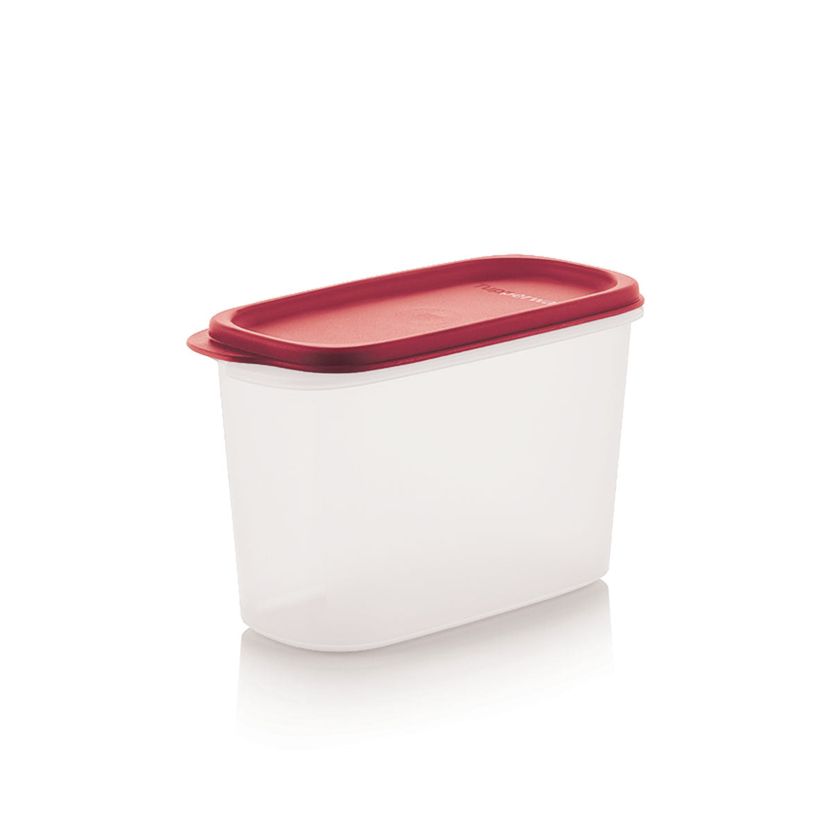 Tupperware Modüler Saklama Kabı Oval-2 1.1L Kırmızı Kapak