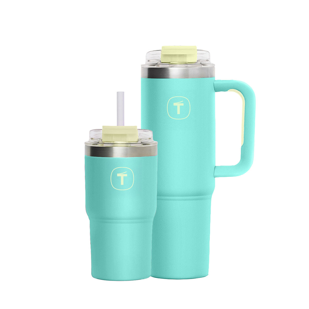 Tupperware Big T Termos 630 ml ve 1.1L Mint 2'li Set