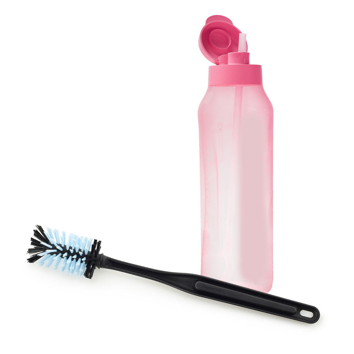 Tupperware Aquavibe Şişe 1.2L Şeker Pembe ve Fırça Set