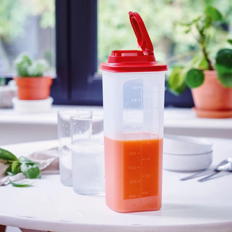 Tupperware Çok Amaçlı Sürahi 2L Kırmızı Kapak (Süzgeçsiz)